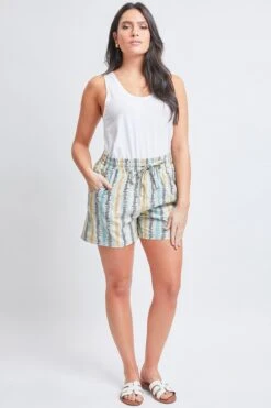 Women's Resort Wear With Elastic Waist Shorts -Wana Fashion Shop WS2635T1 NP006 1