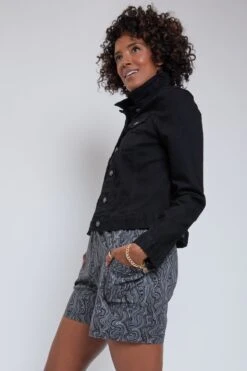 Women's Drawstring Shorts With Pleated Side Pockets -Wana Fashion Shop WS2651P1 AB002 1