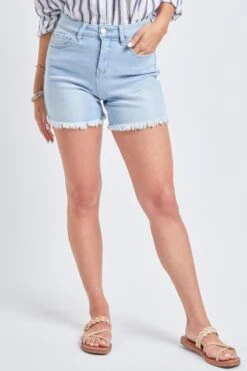 Women's Vintage High Rise Fray Hem Shorts -Wana Fashion Shop WS267970N L08 2 Custom f14f9d96 3010 47b4 b3a0 46d15cb04b06