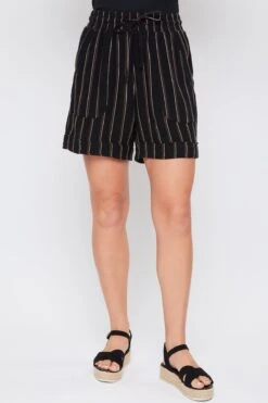 Women's High Rise Pull-On Cuffed Shorts - Lifestyle Collection -Wana Fashion Shop WS2690LN ST017 1