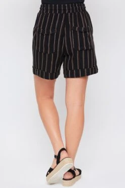 Women's High Rise Pull-On Cuffed Shorts - Lifestyle Collection -Wana Fashion Shop WS2690LN ST017 3