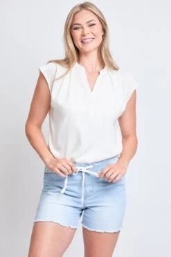 Women's Essentials Elastic Waistband Jogger Shorts -Wana Fashion Shop WS270950 Q36 7