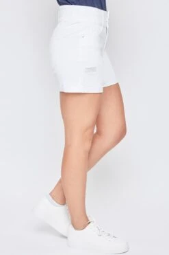 Women's Essential Fray Cuff Denim Shorts 29 Women's Essential Fray Cuff Denim Shorts -Wana Fashion Shop WS271241 K2646 3