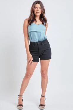 Women's Vintage High Rise Rolled Cuff Shorts 9 Women's Vintage High Rise Rolled Cuff Shorts -Wana Fashion Shop WS271970N W37 1 Custom 94aa628c c663 4425 ae2b daba5f363b17