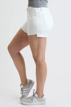 Women's High RisePremium Stretch Fray Hem Hi-Lo Shorts -Wana Fashion Shop WS314860 K37 3 3a355e02 6a8b 478b 8b93 2758b350840b