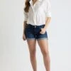 Women's High Rise Premium Stretch Fold-Over Cuff Shorts