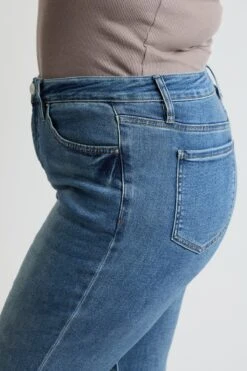 Women's Plus High Rise Premium Stretch Cuff Essential Capri -Wana Fashion Shop XC121960 35T 4