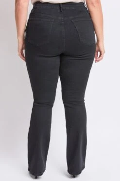 Women's Plus High Rise Slim Bootcut Jeans -Wana Fashion Shop XP024029 W08 3