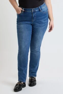 Women's Plus High Rise Curve Confidence WannaBettaButt Straight Leg Jeans 20 Women's Plus High Rise Curve Confidence WannaBettaButt Straight Leg Jeans -Wana Fashion Shop XP024175 08M 1