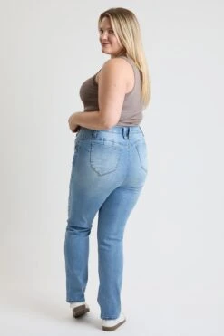 Women's Plus High Rise Curve Confidence WannaBettaButt Straight Leg Jeans 18 Women's Plus High Rise Curve Confidence WannaBettaButt Straight Leg Jeans -Wana Fashion Shop XP024175 35C 5