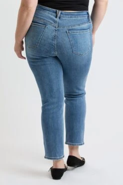 Women's Plus Premium Stretch Slim Straight Jeans -Wana Fashion Shop XP024460 16T 3