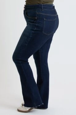 Women's Plus Premium Stretch High Rise Bootcut Jeans -Wana Fashion Shop XP036160 S35 2