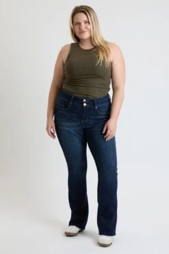 Women's Plus Premium Stretch High Rise Bootcut Jeans