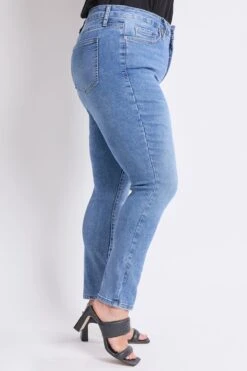 Women's Plus High Rise Basic 5 Pocket Skinny Jeans 27 Women's Plus High Rise Basic 5 Pocket Skinny Jeans -Wana Fashion Shop XP60629 02M 2