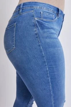 Women's Plus Size Essential High Rise Skinny Jean -Wana Fashion Shop XP60640 M1862 4