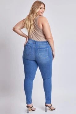 Women's Plus Size Essential High Rise Skinny Jean -Wana Fashion Shop XP60640 M1862 6