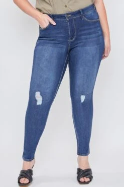Women's Plus Size Essential High Rise Skinny Jean -Wana Fashion Shop XP60640 S1862 2