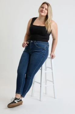 Women's Plus Premium Stretch Skinny Jean -Wana Fashion Shop XP60660 108S 5