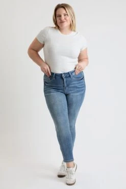 Women's Plus Premium Stretch Skinny Jean -Wana Fashion Shop XP60660 108T 4