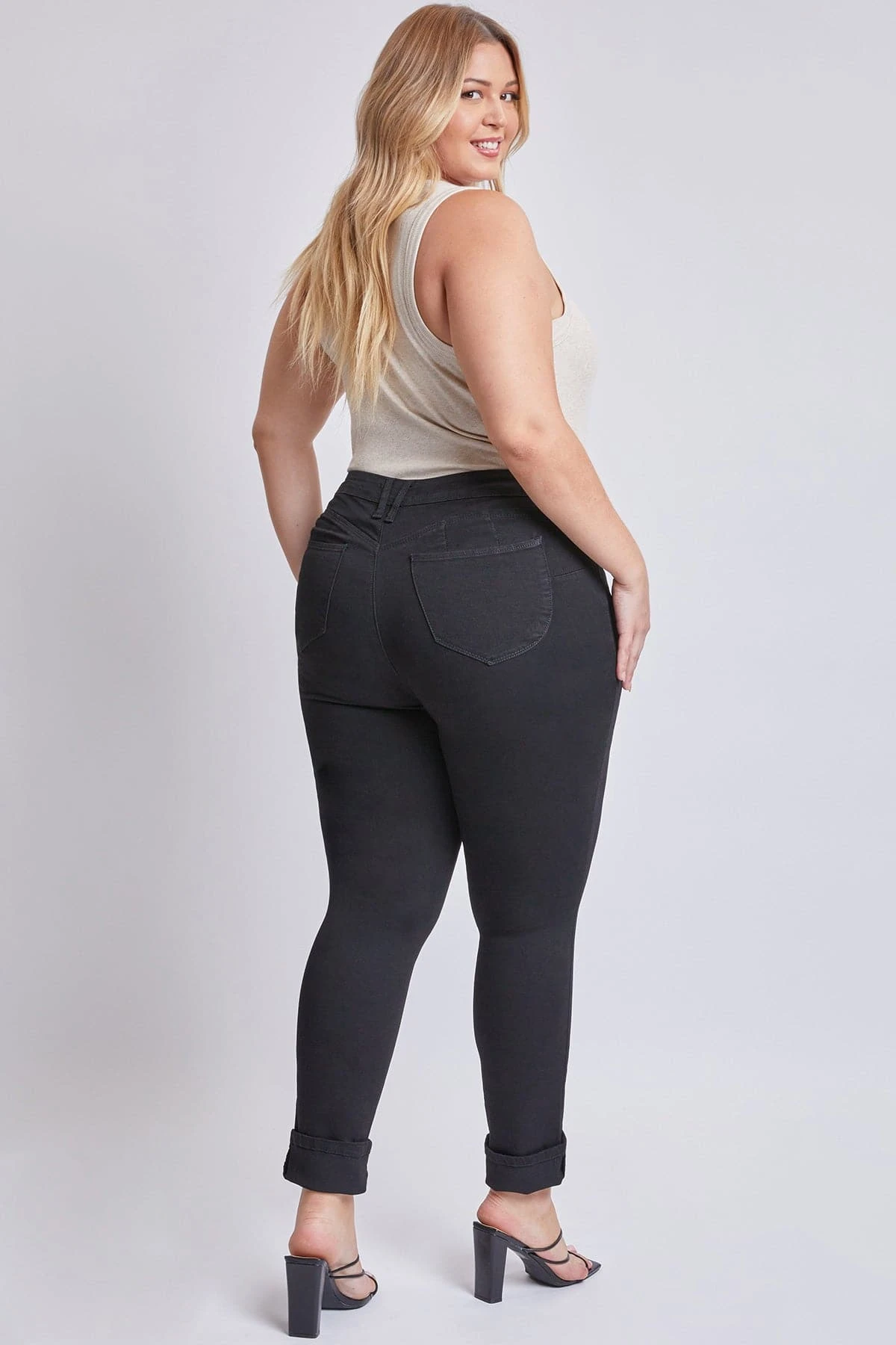 Women's Plus Size WannaBettaButt Mid Rise Mega Cuff Ankle Jeans 6 Women's Plus Size WannaBettaButt Mid Rise Mega Cuff Ankle Jeans - Image 4