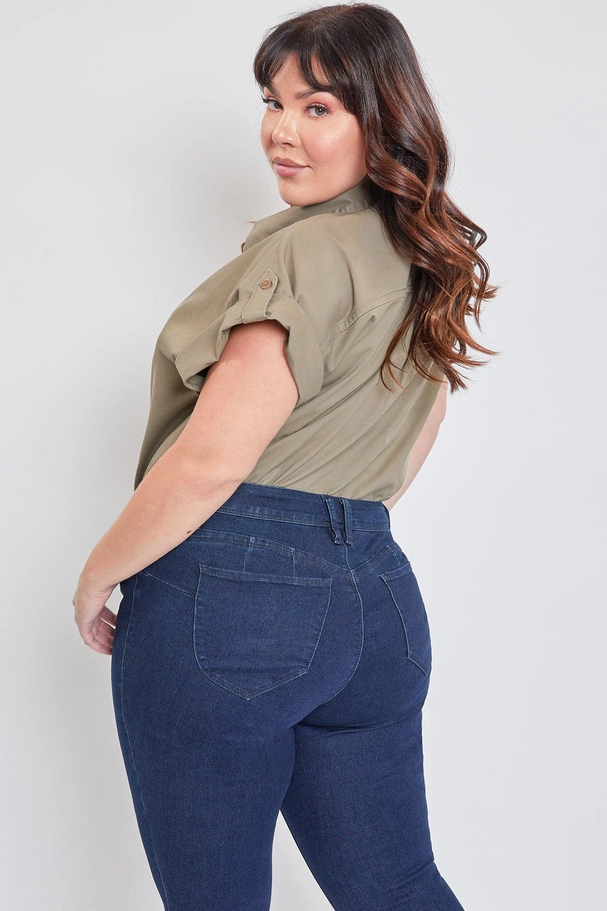 Women's Plus Size WannaBettaButt Mid Rise Mega Cuff Ankle Jeans 20 Women's Plus Size WannaBettaButt Mid Rise Mega Cuff Ankle Jeans - Image 18