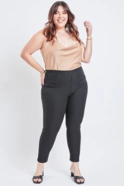 Women's Plus Hyperstretch Skinny Jegging -Wana Fashion Shop XP90931 BLACK 1