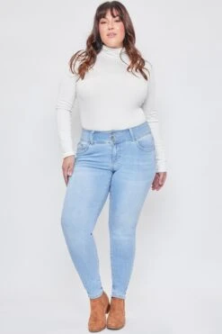 Women's Plus Size Sustainable WannaBettaButt Jeans -Wana Fashion Shop XP998651N C08 5