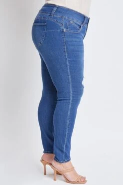 Women's Plus Size Sustainable WannaBettaButt Skinny Jeans -Wana Fashion Shop XP998665N M2857 3