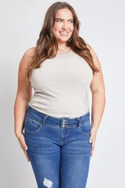 Women's Plus Size Sustainable WannaBettaButt Skinny Jeans -Wana Fashion Shop XP998665N M2857 6