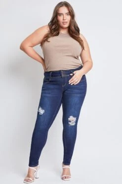 Women's Plus Size Sustainable WannaBettaButt Skinny Jeans -Wana Fashion Shop XP998665N S2857 1