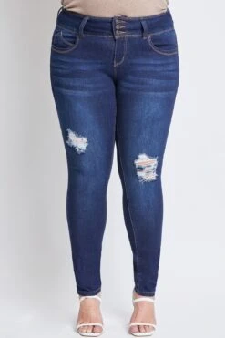 Women's Plus Size Sustainable WannaBettaButt Skinny Jeans -Wana Fashion Shop XP998665N S2857 2