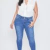 Women's Plus Size Sustainable WannaBettaButt Skinny Jeans 2 Women's Plus Size Sustainable WannaBettaButt Skinny Jeans -Wana Fashion Shop XP998665N M08 1
