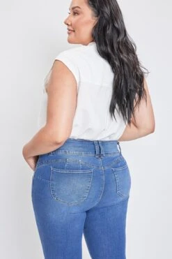 Women's Plus Size Sustainable WannaBettaButt Skinny Jeans -Wana Fashion Shop XP998665N M08 4