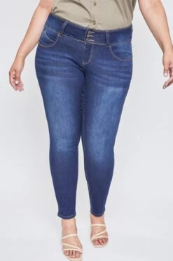 Women's Plus Size Sustainable WannaBettaButt Skinny Jeans -Wana Fashion Shop XP998665N S08 2