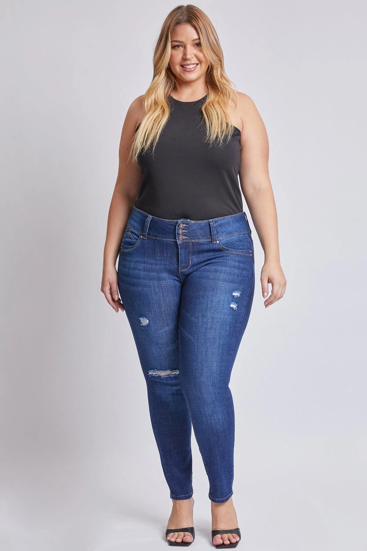 Women's Plus Size Sustainable WannaBettaButt Mid Rise Jeans 4 Women's Plus Size Sustainable WannaBettaButt Mid Rise Jeans - Image 2