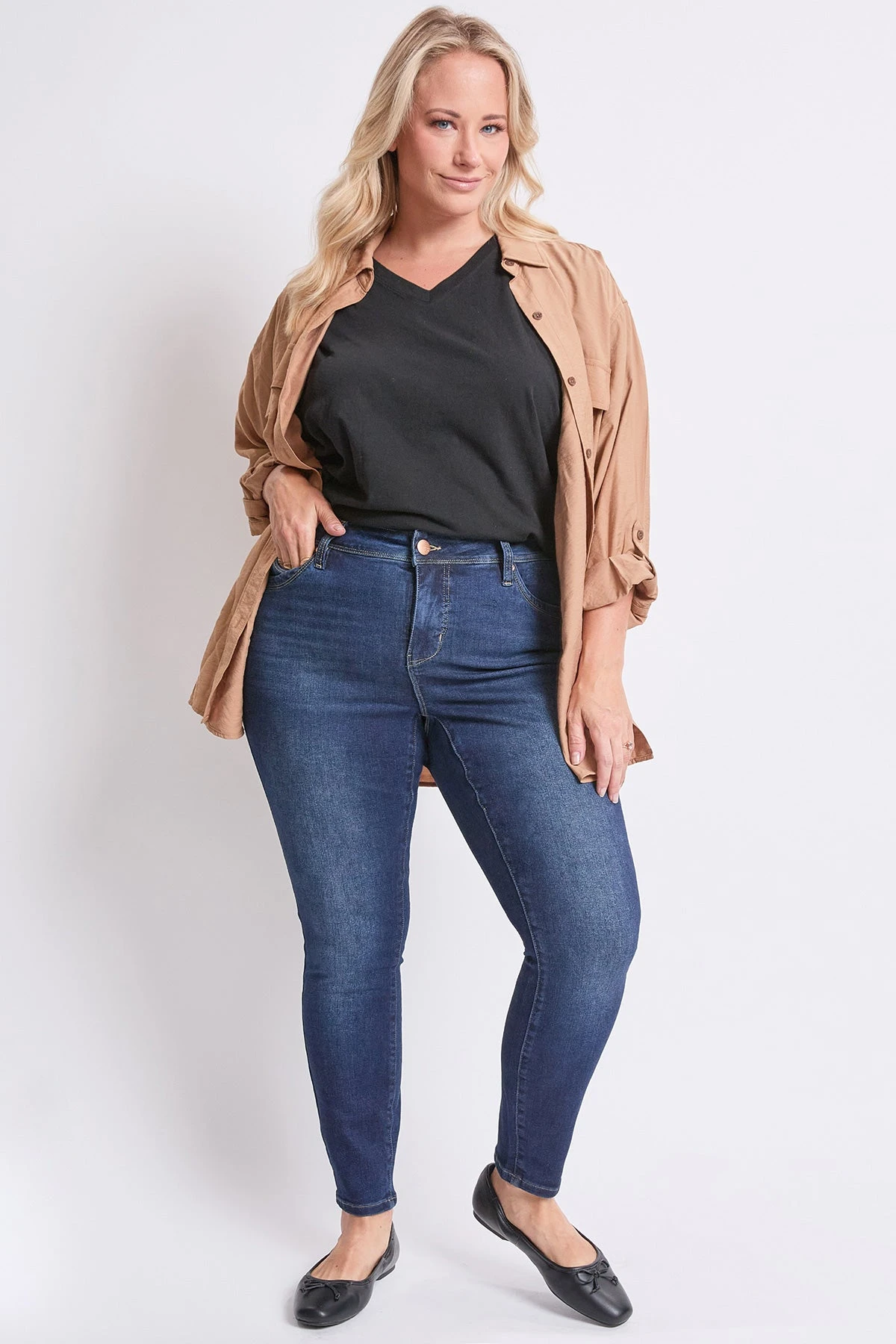 Women's Plus High Rise Curve Confidence WannaBettaButt Skinny Jeans 16 Women's Plus High Rise Curve Confidence WannaBettaButt Skinny Jeans - Image 14