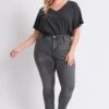 Women's Plus High Rise Curve Confidence WannaBettaButt Skinny Jeans