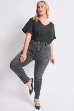 Women's Plus High Rise Curve Confidence WannaBettaButt Skinny Jeans 28 Women's Plus High Rise Curve Confidence WannaBettaButt Skinny Jeans -Wana Fashion Shop XP998729 X08 7 744ee3f3 fdc3 478b b434 d6e9614a6155