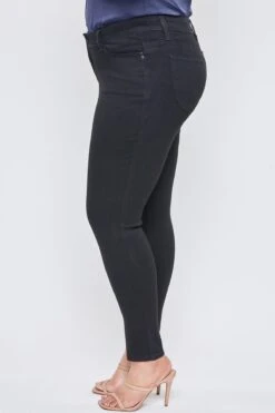 Women's Plus Size Sustainable WannaBettaButt Mid Rise Skinny Jeans -Wana Fashion Shop XP998765N W37 3