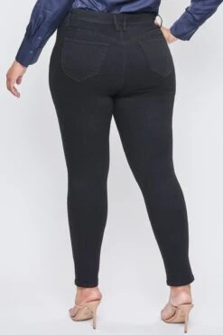 Women's Plus Size Sustainable WannaBettaButt Mid Rise Skinny Jeans -Wana Fashion Shop XP998765N W37 4