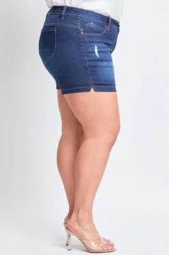 Women's Plus Size Sustainable WannaBettaButt Side Slit Hem Shorts -Wana Fashion Shop XS253042 S2659 3 b35b1d21 9b3c 4095 a6c2 e6eb3308ec4d
