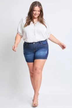 Women's Plus Size Sustainable WannaBettaButt Side Slit Hem Shorts -Wana Fashion Shop XS253042 S2659 5 6df5cf2d 82b5 4d6b a26f f69a934973c7