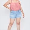 Women's Plus Size Sustainable WannaBettaButt Mid Rise Cuffed Shorts