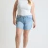 Women's Plus High Rise Essential Short -Wana Fashion Shop XS315099 16C 6