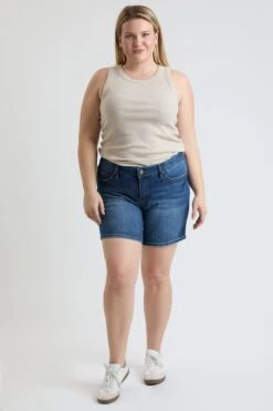 Women's Plus High Rise Essential Short 19 Women's Plus High Rise Essential Short -Wana Fashion Shop XS315099 16N 6