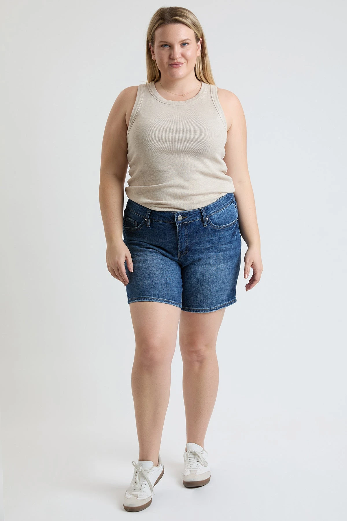 Women's Plus High Rise Essential Short 9 Women's Plus High Rise Essential Short - Image 7