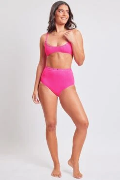 Life’s A Beach Grommet Trim Bralette Bikini 15 Life’s A Beach Grommet Trim Bralette Bikini -Wana Fashion Shop YQG 630 HOT BUBBBLE GUM 1