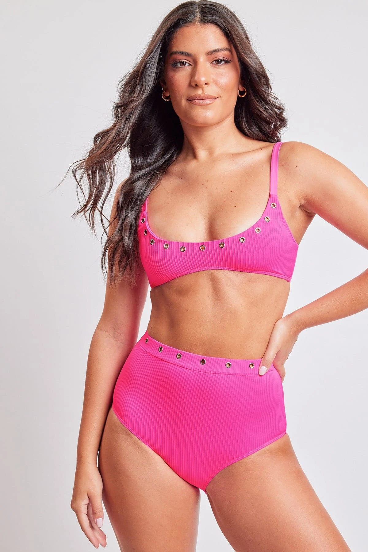 Life’s A Beach Grommet Trim Bralette Bikini 4 Life’s A Beach Grommet Trim Bralette Bikini - Image 2