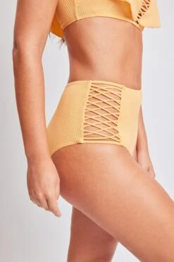 Heart & Sol Off Shoulder Flounce Bikini -Wana Fashion Shop YQGBK007 ORNGE 7