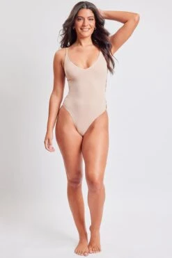 Sunny Side One Piece Swimsuit -Wana Fashion Shop YQGBK094 TAUPE 1